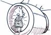 Cartoon: ... (small) by GB tagged airplane flugzeug putzfrau reinigung sicherheit job frau turbine