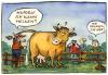 Cartoon: Hurra! Hurra! (small) by GB tagged kinder tiere erzihung wissen ernährung milch kühe rinder urlaub bauernhof milcherzeugung unkenntnis