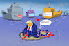 Cartoon: Einsam um Donald Trump (small) by leopold maurer tagged usa,trump,wahl,2020,2021,präsident,twitter,facebook,deutsche,bank,youtube,wirtschaft,republikaner,partei,impeachment