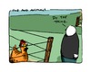 Cartoon: me and animals (small) by ericHews tagged farm,hen,chicken,animal