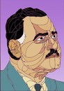 Cartoon: Gamal Abdel Nasser (small) by omar seddek mostafa tagged gamal,abdel,nasser
