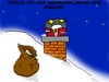 Cartoon: Piguin-Weihnachtsmann (small) by Grikewilli tagged weihnachtsmann,pinguin,dach,schnee,eis,winter,kalt,tiere,neujahr,weihnachten,geschenke,christkind,kamin,schornstein,24,dezember,weiße,weihnacht,nordpol,südpol