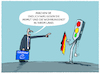 Cartoon: Dringende Ermahnung aus Europa (small) by markus-grolik tagged europa,europarat,armut,deutschland,wohnungsnot,arm,reich,spaltung,ampel,regierung