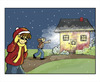 Cartoon: auch das noch - geblendet (small) by jodyclaire tagged sonnenbrille,strom,licht,advent