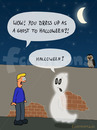 Cartoon: Halloween (small) by Frank Zimmermann tagged halloween,brick,cartoon,comic,ghost,moon,night,wall,wow