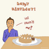 Cartoon: Happy Birthday! (small) by Frank Zimmermann tagged happy,birthday,tart,cake,eat,oops,boy,kid,fcartoons
