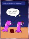 Cartoon: Herkunft von Asteroiden (small) by Frank Zimmermann tagged alien,asteroid,erde,himmel,meteorit,sonne,weltraum