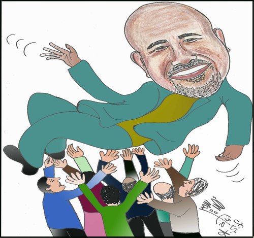 Cartoon: CARTOONIST SAMIR A.GHANY (medium) by AHMEDSAMIRFARID tagged ahmed,samir,farid,abd,elghany,egyptair,cartoon,caricature