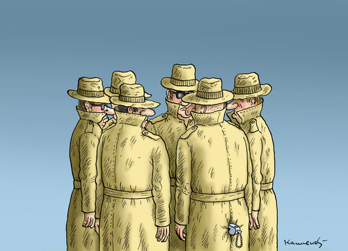 Cartoon: BND (medium) by marian kamensky tagged joachim,gauck,nsa,affäre,bnd,spionage,joachim,gauck,nsa,affäre,bnd,spionage