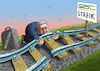 Cartoon: WESELSKYS STREIKHUNGER (small) by marian kamensky tagged gdl,streik,deutsche,bahn,weselskys,streikhunger
