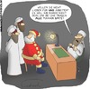 Cartoon: Weinachten bei den Taliban (small) by Fredrich tagged weihnachten,christmas,weihnachtsmann,santa,claus,taliban