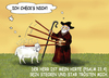 Cartoon: Guter Hirte (small) by SoRei tagged der,gute,hirte,psalm,schaf,stecken,stab,trösten,bibel,christlich