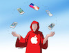 Cartoon: apple18 (small) by Lubomir Kotrha tagged new,iphone,apple