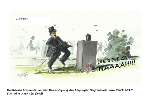 Cartoon: Belebende Momente (medium) by Jori Niggemeyer tagged wave,gothic,treffen,leipzig,wgt,schwarze,szene,niggemeyer,joricartoon,cartoon
