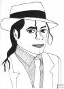 Cartoon: Michael Jackson (small) by BAES tagged michael jackson king of pop