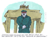 Cartoon: 8.mai (small) by Andreas Prüstel tagged befreiung,berlin,brunoganz,hitler,film