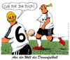 Cartoon: damenfußball (small) by Andreas Prüstel tagged fußball,frauenfußball,weltmeisterschaft,ball,pille,antibabypille,cartoon,karikatur