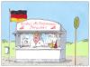 Cartoon: nord-ost (small) by Andreas Prüstel tagged mecklenburgvorpommern,fritten,imbiß