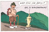 Cartoon: wandern (small) by Andreas Prüstel tagged wandern,wanderer,freizeitsport,pokal,wanderpokal,preis