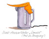 Cartoon: wasserkocher (small) by Andreas Prüstel tagged usa,trump,eu,strafzölle,stahl,aluminium,handelskrieg,wasserkocher,cartoon,karikatur,andreas,pruestel