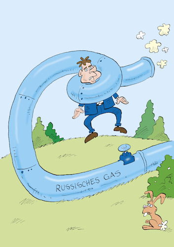 Cartoon: Gasfalle (medium) by astaltoons tagged gazprom,gaslieferungen,putin