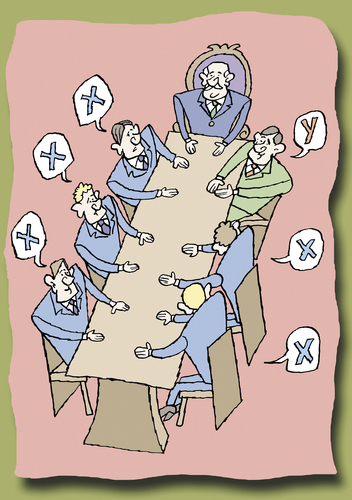Cartoon: Wirtschaft (medium) by astaltoons tagged arbeitnehmer,führungskräfte