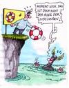 Cartoon: Ring der Nibelungen (small) by RABE tagged wasser,rettungsring,kapitän,klippen,ring,ritter,ertrinken,schwimmen,helfen,theater,wagner