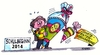 Cartoon: Schulanfang II (small) by RABE tagged schule,schulanfang,zuckertüte,schüler,lehrer,abc,schulanfänger,rabe,cartoon,karikatur,pressezeichnung,farbcartoon,tagescartoon,rentenversicherung,rentner