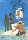 Cartoon: Gauguin - male mal was Anderes! (small) by tiede tagged gauguin,maler,postimpressionismus,tahiti,südsee,tiedemann,tiede