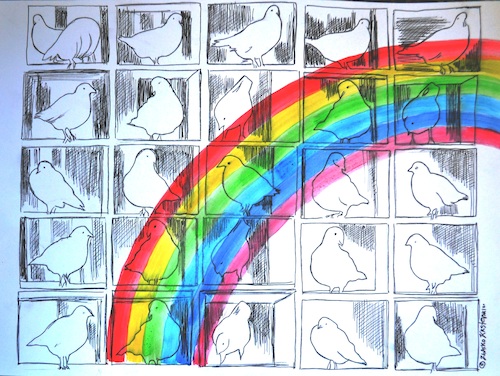 Cartoon: rainbow (medium) by Zlatko Iv tagged rainbow