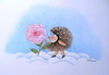 Cartoon: schneerose (small) by katzen-gretelein tagged igel,schnee,rose,verliebt,valentinstag