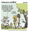 Cartoon: adam eve and god 20 (small) by mortimer tagged mortimer,mortimeriadas,cartoon,comic,gag,adam,eve,god,bible,paradise,eden,biblical,christian,original,sin,sex,nude,toons,hairy,belly,blonde,snake,apple