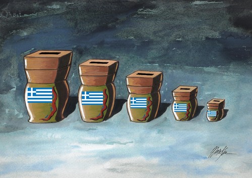 Cartoon: Greek Matrushka (medium) by menekse cam tagged boxes,balot,matroska,matrjoschka,griechenland,griechisch,wahlen,wahl,matryoshka,matrushka,greece,greek,elections,griechenland,wahlen