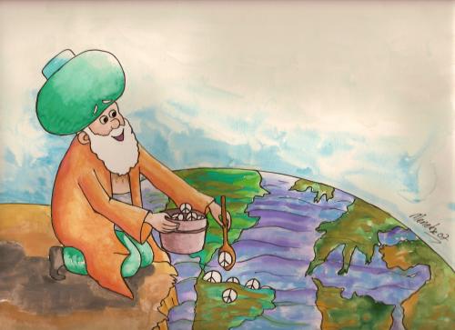 Cartoon: Nasreddin Hodja (medium) by menekse cam tagged nasreddin,hodja