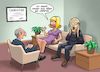 Cartoon: Drama (small) by Chris Berger tagged schrei,edvard,munch,eheberatung,psychologe,drama,frau,mann