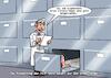 Cartoon: PCR Test (small) by Chris Berger tagged corona,omikron,delta,covid,test,pcr,pandemie,todesopfer,krankheit