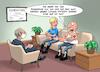 Cartoon: rechte Eheprobleme (small) by Chris Berger tagged nazi,aluhut,verschwörungstheoretiker,impfgegner,eheberatung