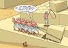 Cartoon: Sklavenarbeit (small) by Chris Berger tagged ägypten,pyramiden,sklaven,schauspieler,sphinx,sklaverei