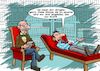 Cartoon: Stimmenhören (small) by Chris Berger tagged psychiater,stimme,einbildung,psychologe,alexa,ki,patient