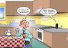 Cartoon: Verkehrsnachrichten (small) by Chris Berger tagged alexa,verkehr,single,frühstück,sex,küche
