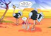 Cartoon: Vogel Strauss (small) by Chris Berger tagged vogel,strauss,raucher,kopf,in,den,sand