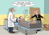 Cartoon: Vorbeugende Massnahmen (small) by Chris Berger tagged corona,test,tod,sarg,tischler