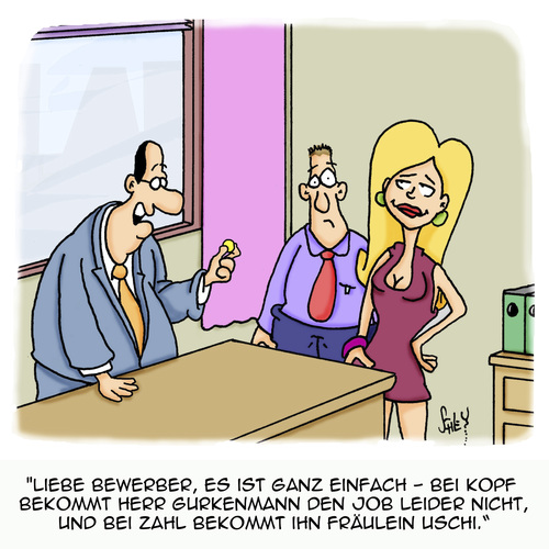 Cartoon: Das ist doch ganz einfach!! (medium) by Karsten Schley tagged jobs,wirtschaft,bewerbung,business,arbeit,arbeitsplätze,arbeitgeber,arbeitnehmer,jobs,wirtschaft,bewerbung,business,arbeit,arbeitsplätze,arbeitgeber,arbeitnehmer