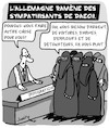 Cartoon: Bienvenue! (small) by Karsten Schley tagged daech,allemagne,terrorisme,politique,justice,immigration,societe