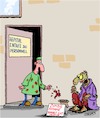Cartoon: Donnez s.v.p. (small) by Karsten Schley tagged hopitals,sante,faim,pauvrete,zombies,films