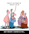 Cartoon: Examen (small) by Karsten Schley tagged politique,taxes,examens,fisc,employes,revenu