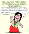 Cartoon: Frau Baerbock hat Energie (small) by Karsten Schley tagged politik,wahlen,grüne,energie,strom,atomkraft,annalena,baerbock,gesellschaft,deutschland