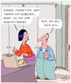 Cartoon: Gute Reise! (small) by Karsten Schley tagged männer,frauen,familie,angewohnheiten,verdauung,gesundheit,beziehungen,liebe,gesellschaft