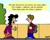 Cartoon: Lernen (small) by Karsten Schley tagged schule,schüler,eltern,kinder,väter,mütter,jugend,bildung,gesellschaft,geld,leben