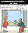 Cartoon: Les Malheurs (small) by Karsten Schley tagged climat,environnement,scientifiques,pessimisme,politique,realite,medias,societe